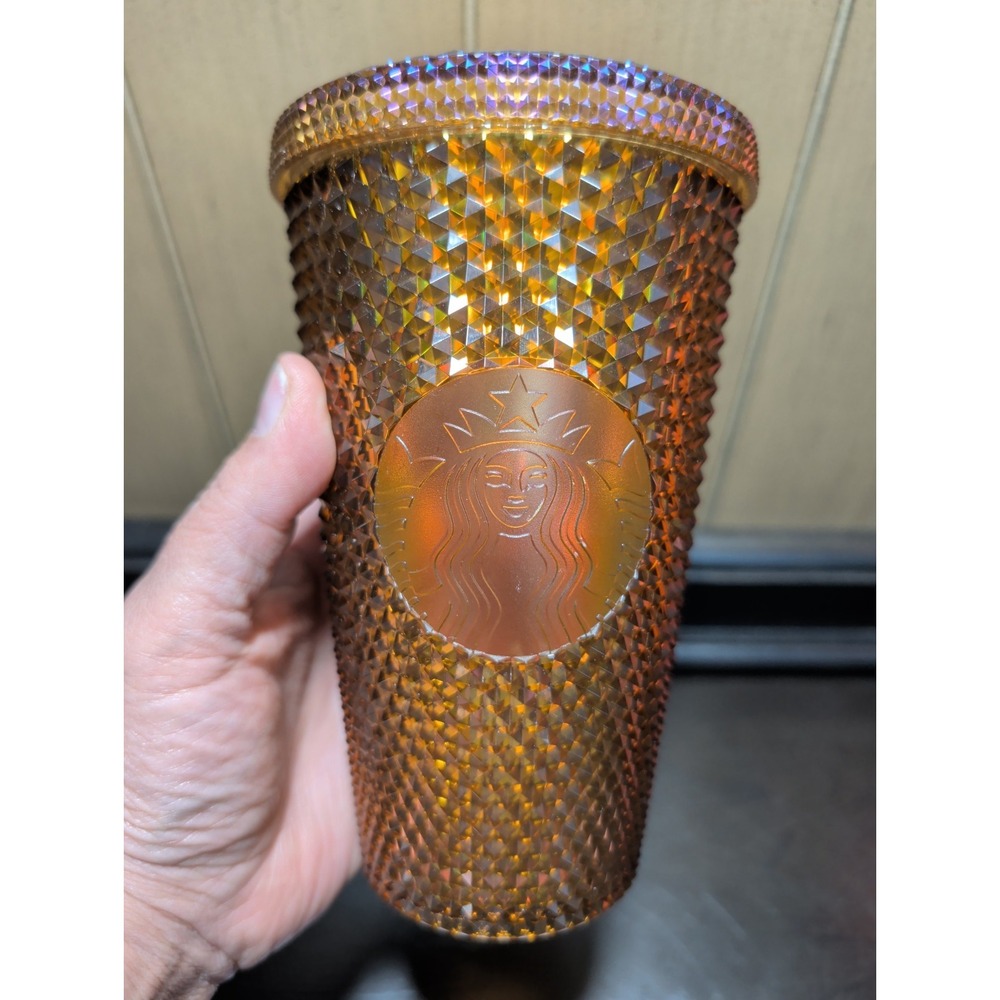 Starbucks Limited Edition 50 Year 16oz Gold Studded Cold Cup Tumbler